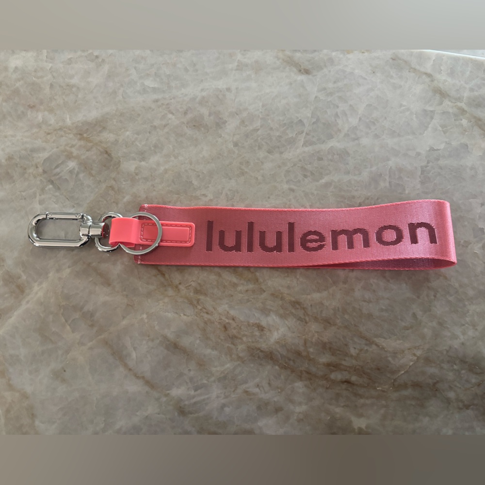 NWOT Lululemon Athletica Coral Keychain Accessory